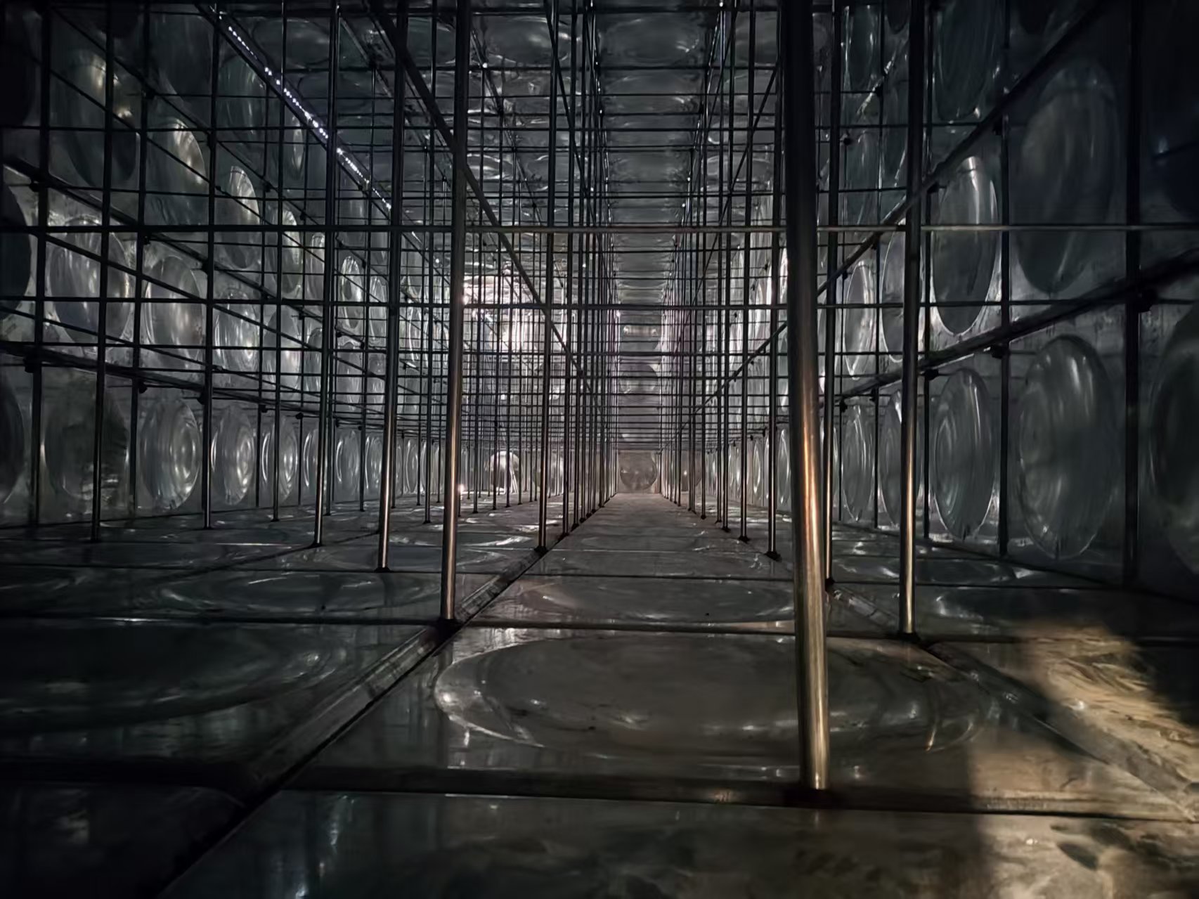 新疆庫爾勒杏干廠鍍鋅鋼板箱泵一體消防水箱